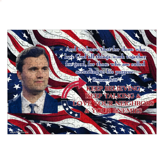 Charlie Kirk 300pcs Horizontal Wooden Jigsaw Puzzles