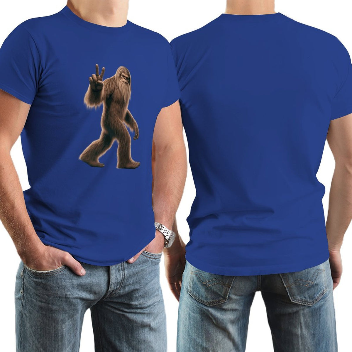 Bigfoot, Sasquatch, Short Sleeve Cotton T-shirt