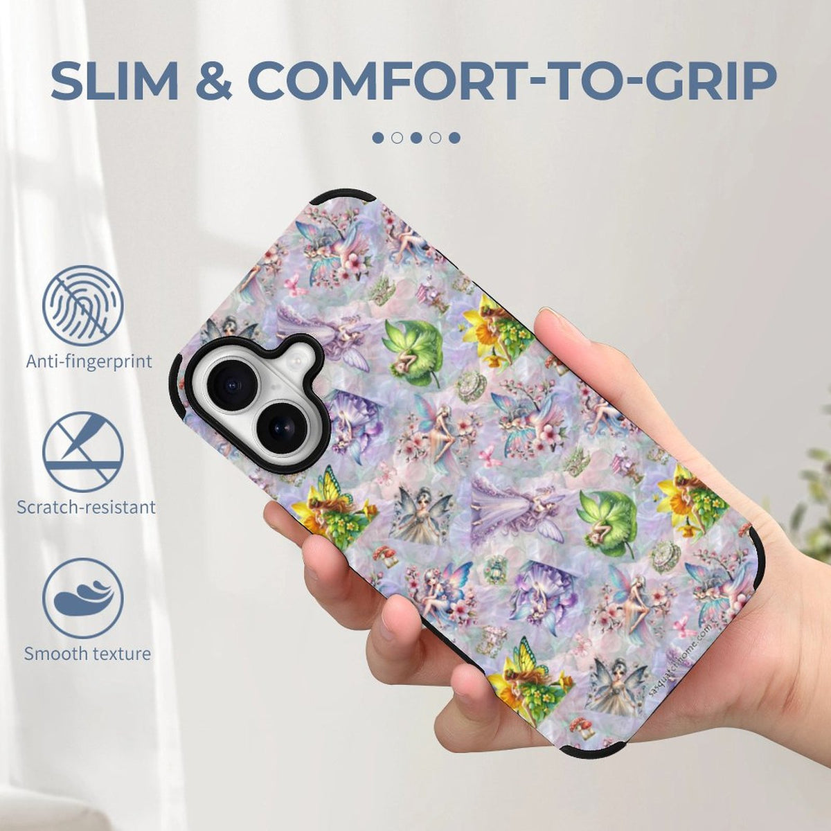 6 Fairy Designs, Microfiber iPhone 16 Cases