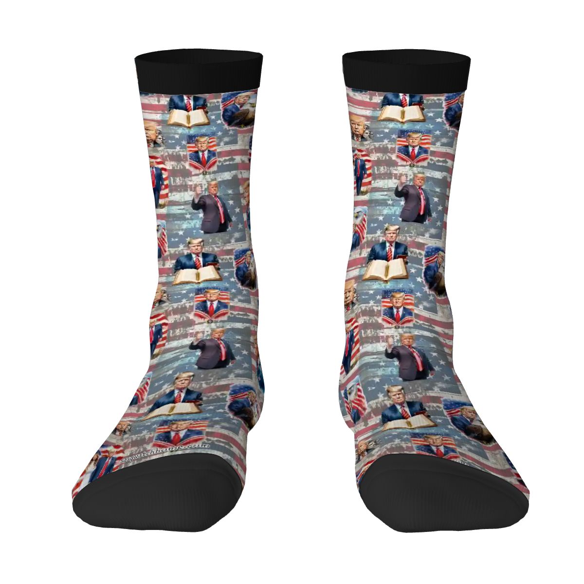 Donald Trump, MAGA, 19 Designs - Polyester Crew Socks, MAGA Socks, Patriotic Socks, Ankle Socks