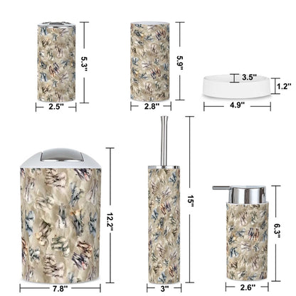 10 Animal Designs - Bathroom Accessories Set 5 pcs