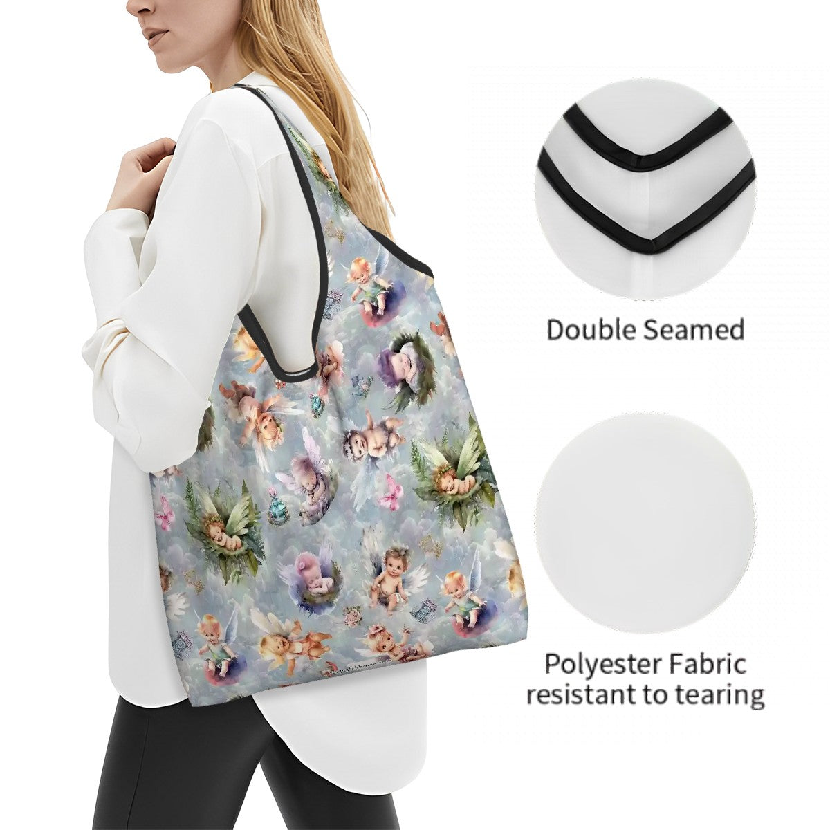 6 Fairy Designs, Reusable Folding Bag