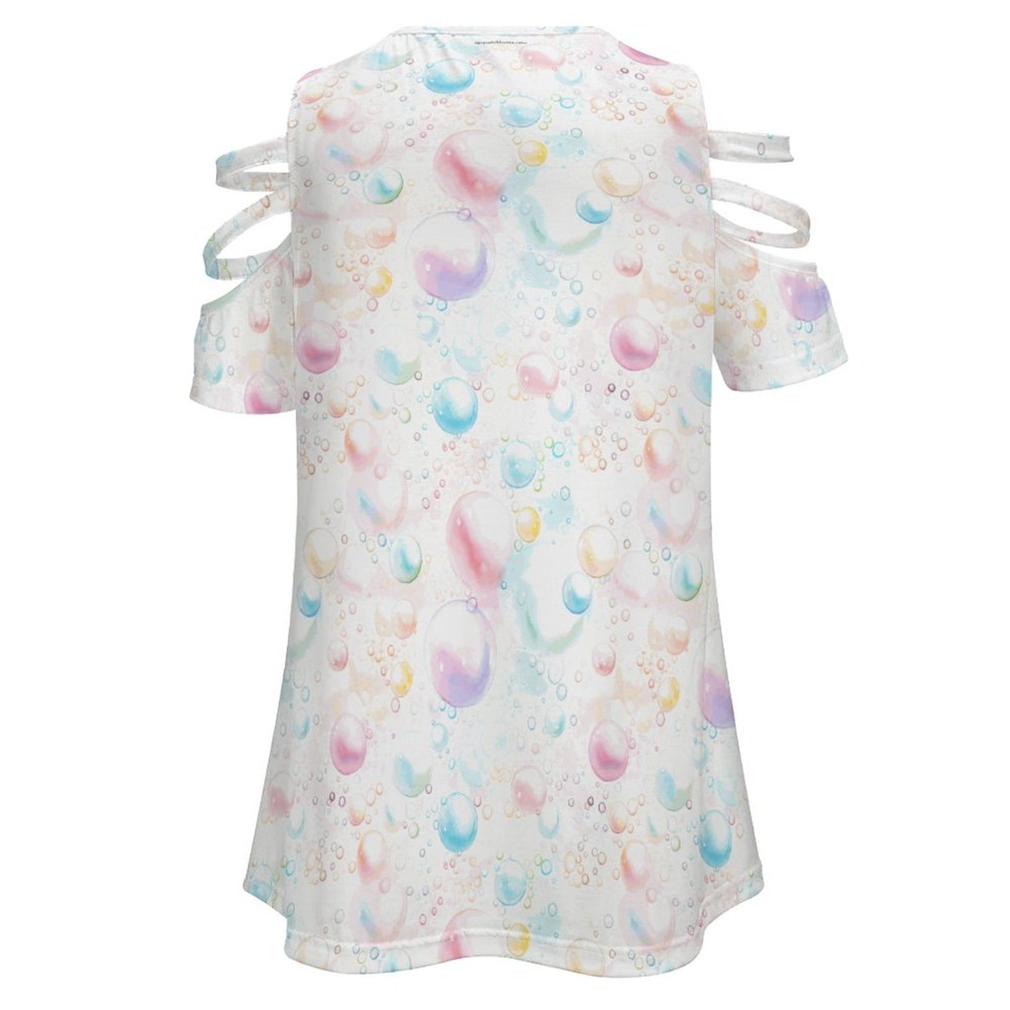 Women's Bubbles Custom Zipper T-Shirts