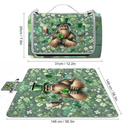 Foldable Zipper Picnic Mat- Blanket 58”x58” w/ Carry Straps