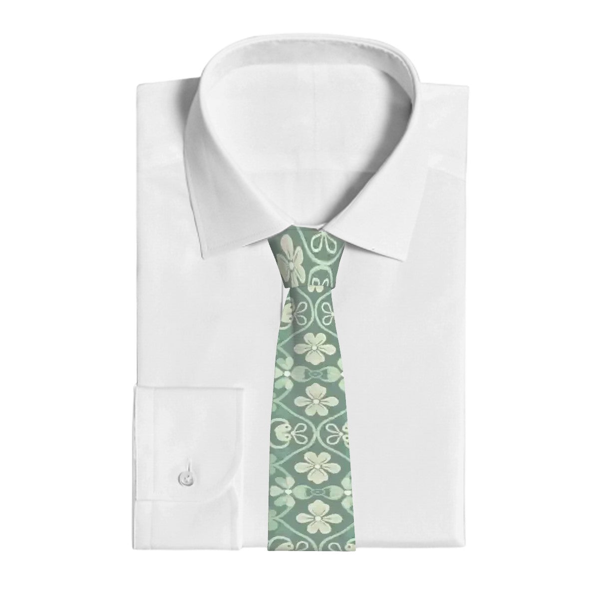Bigfoot Sasquatch Leprechaun, Silky Polyester Dapper Neck Tie