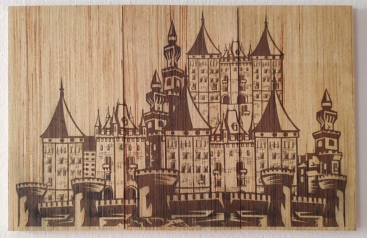 3 Piece Art Board Set - Castle - 10" x 15"