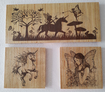 3 Piece "Fairy" Art Board Set - 2 x 1