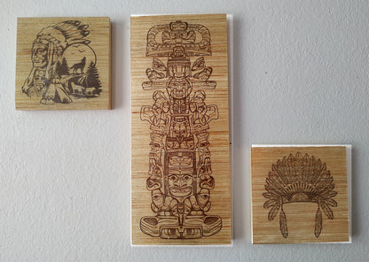 3 Piece "Native American" Art Board Set - 2 x 1