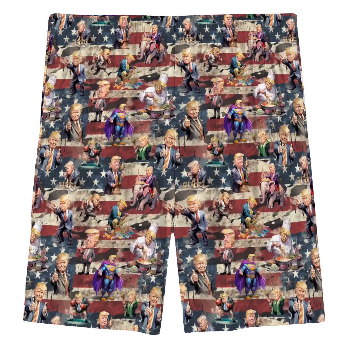 10 Donald Trump Designs, Men’s Polyester, pocketed, pajama Shorts