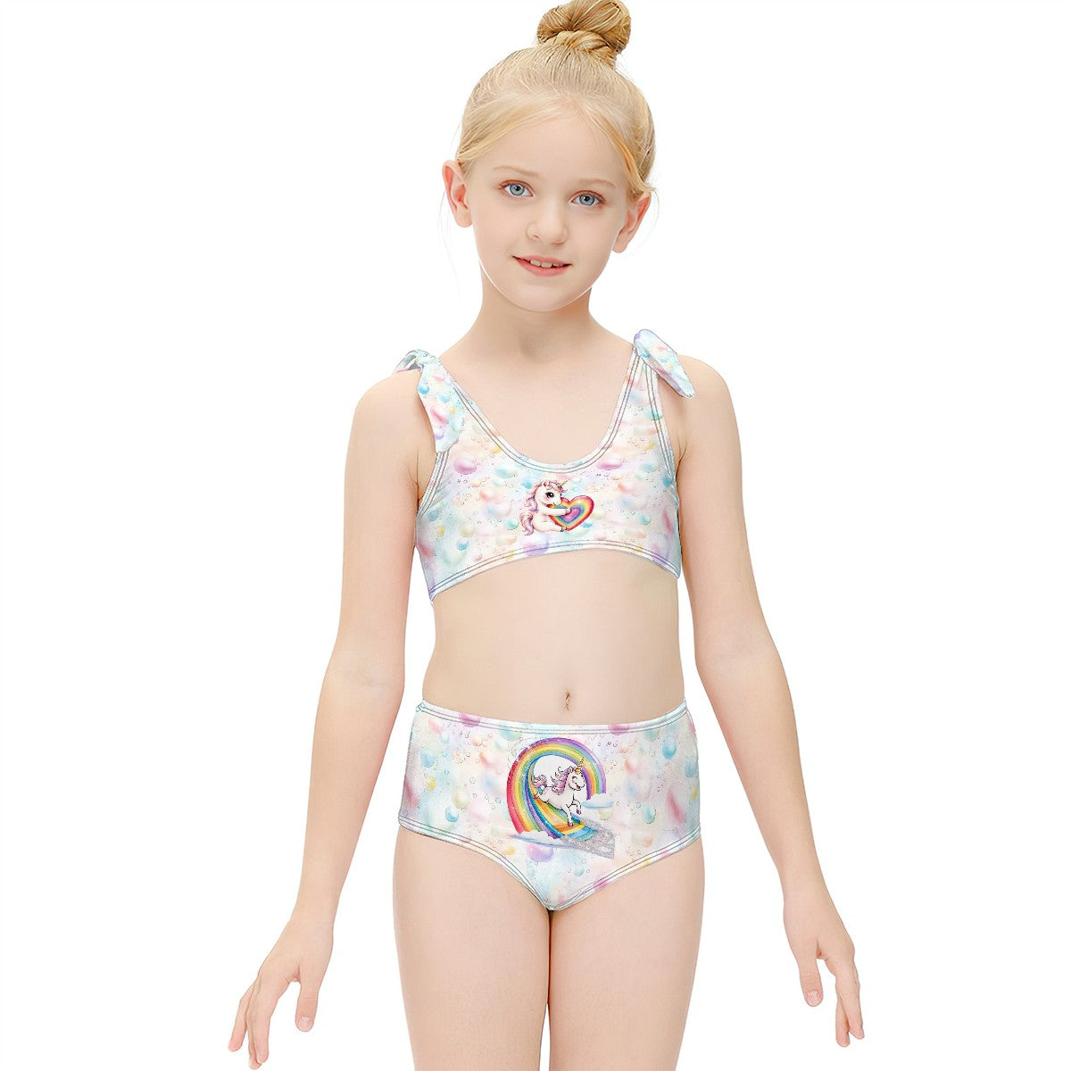 Unicorn on Bubbles, Girl bikini swimsuits, Girl two piece swimsuit