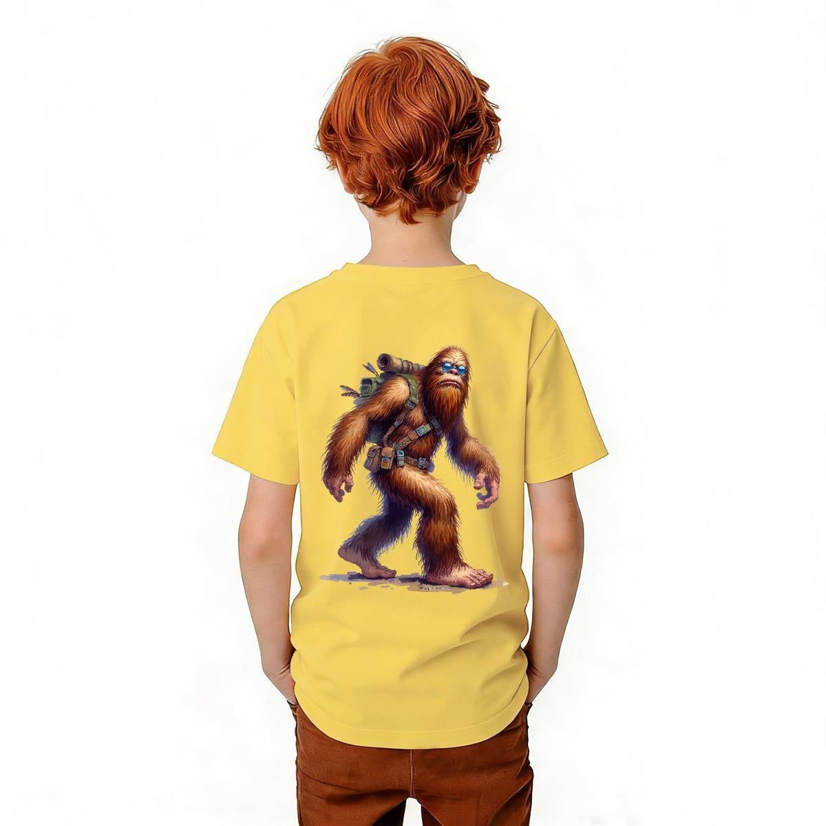 Bigfoot Sasquatch Designs, Kid’s Double Sided Gildan 5000B T Shirt