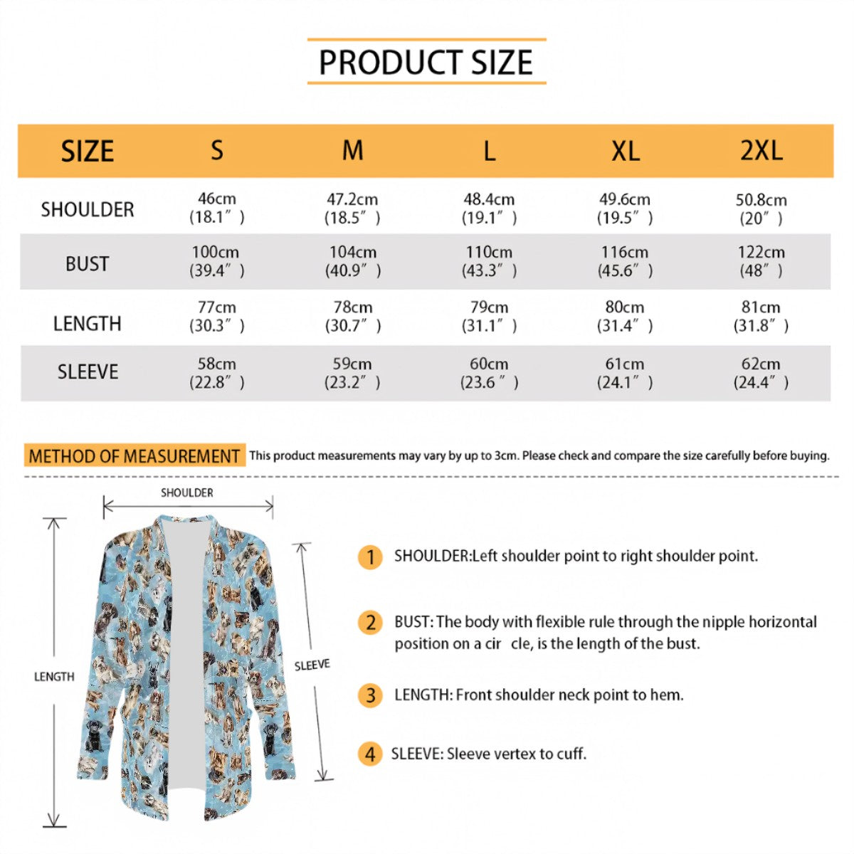 10 Animal Designs, Women’s long sleeved cardigan, sweater vest