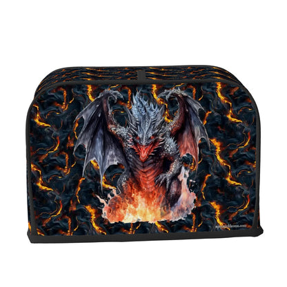 Fire Dragon on Lava, 2 Slice Toaster Cover