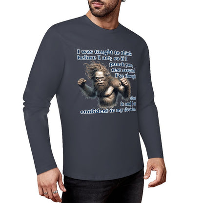 Bigfoot - Sasquatch Cotton Unisex Long Sleeve T-shirt