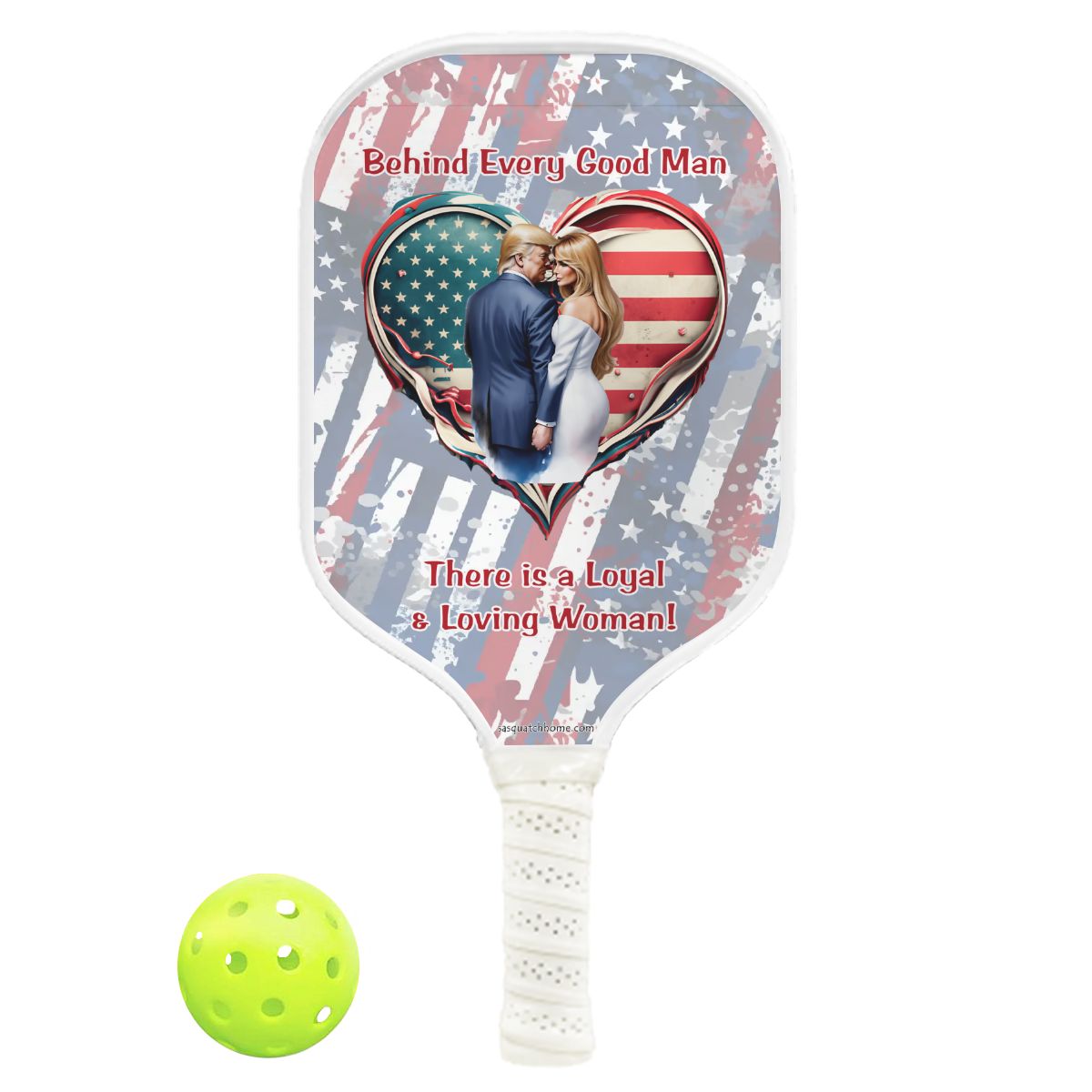 Donald & Melania Trump "Behind every goo man", Pickleball Paddle