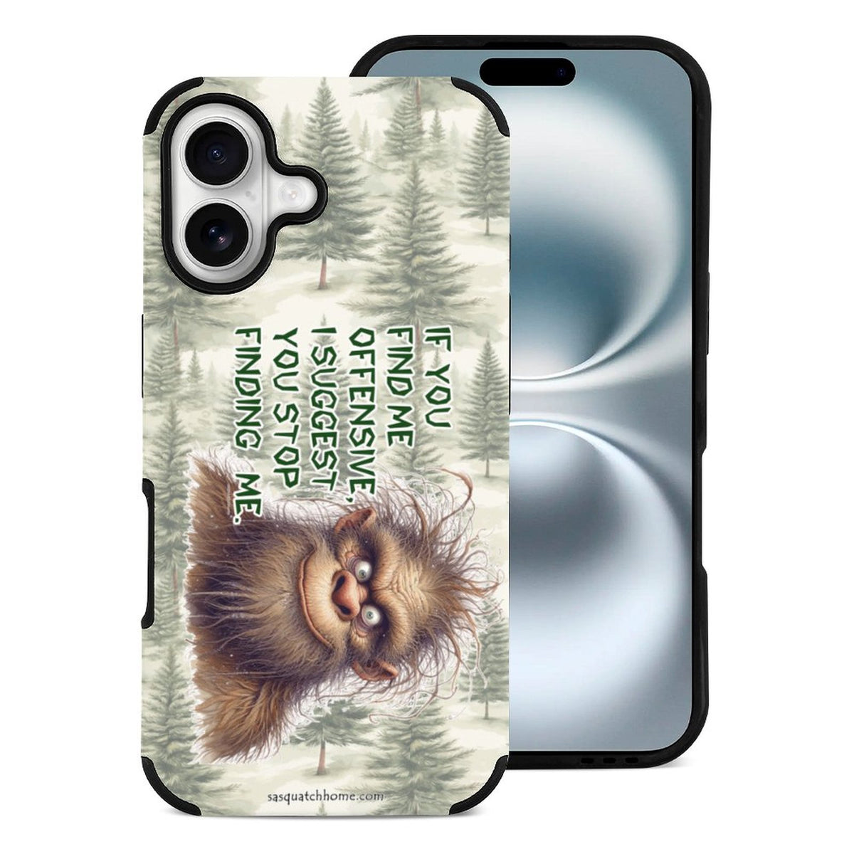Bigfoot / Sasquatch "If you find me..", Microfiber iPhone 16 Cases