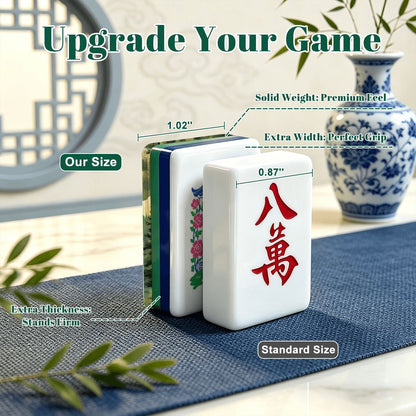 Fishing Sasquatch Chinoiserie Chic American Mahjong Tiles