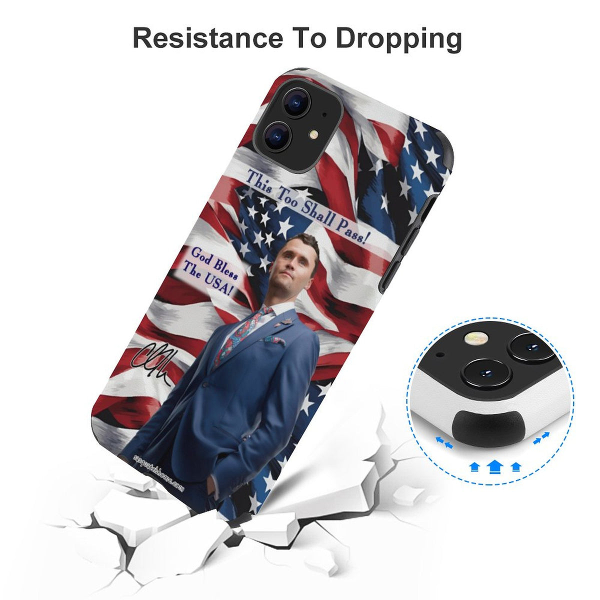 Charlie Kirk Memorial, Microfiber iPhone 11 Series