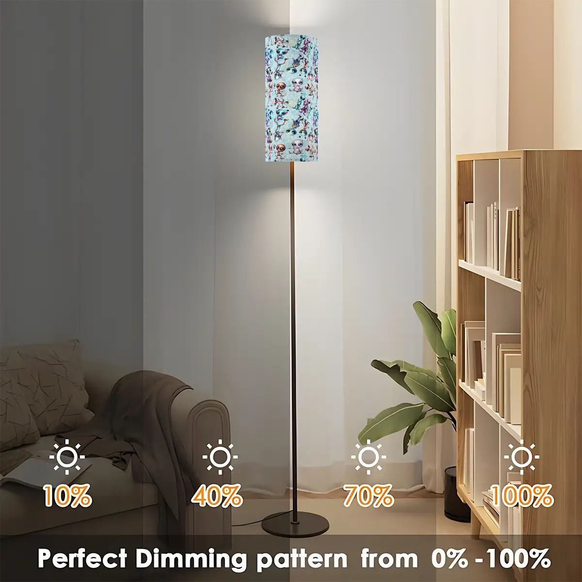 8 Alien Designs, Floor Lamp Modern Standing Lamp (Made in USA)