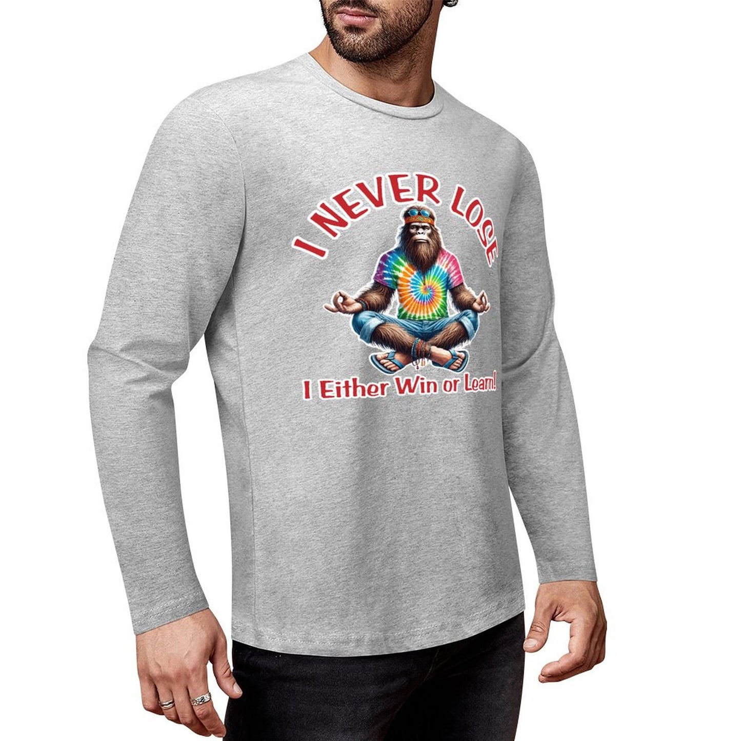 Bigfoot - Sasquatch Cotton Unisex Long Sleeve T-shirt