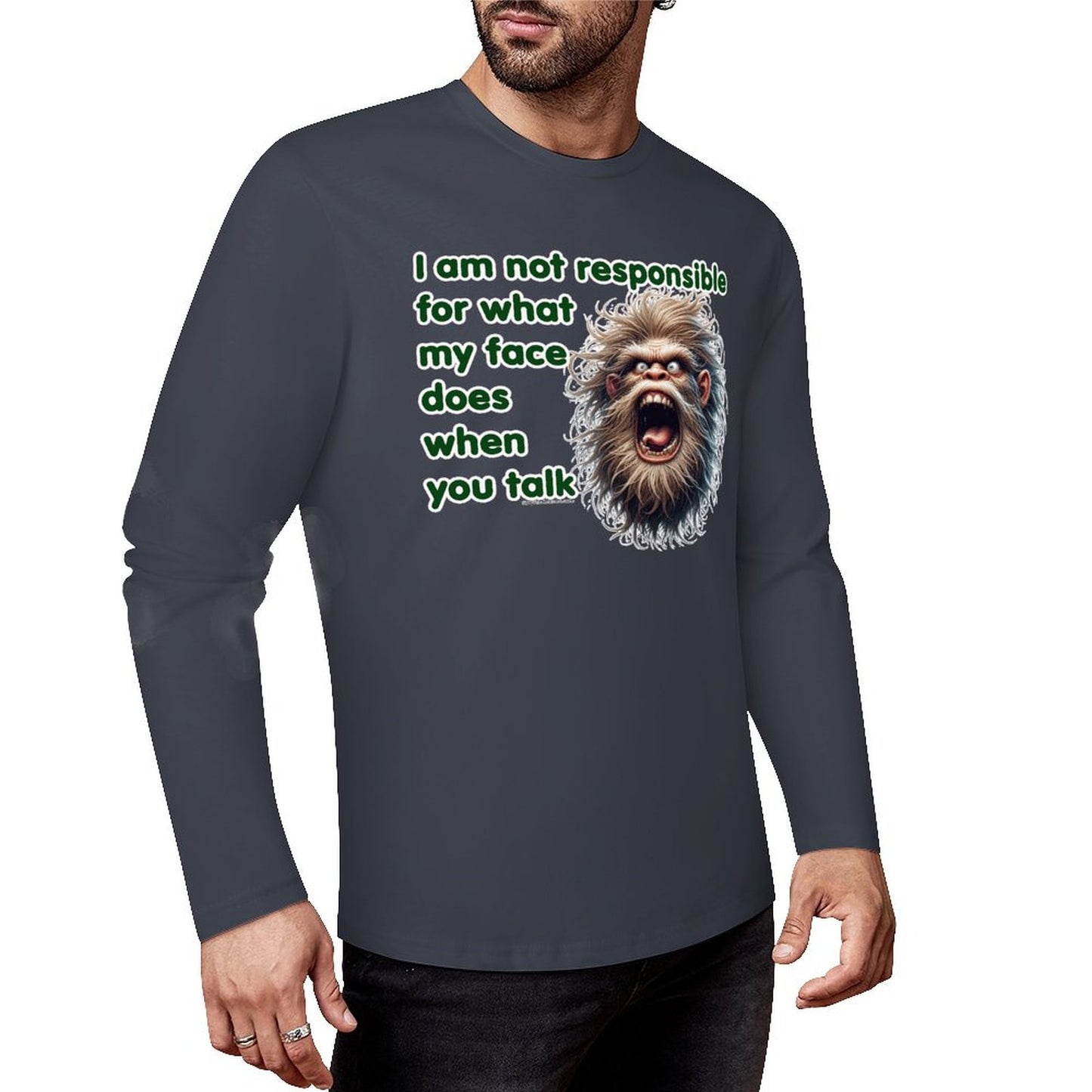 Bigfoot - Sasquatch Cotton Unisex Long Sleeve T-shirt
