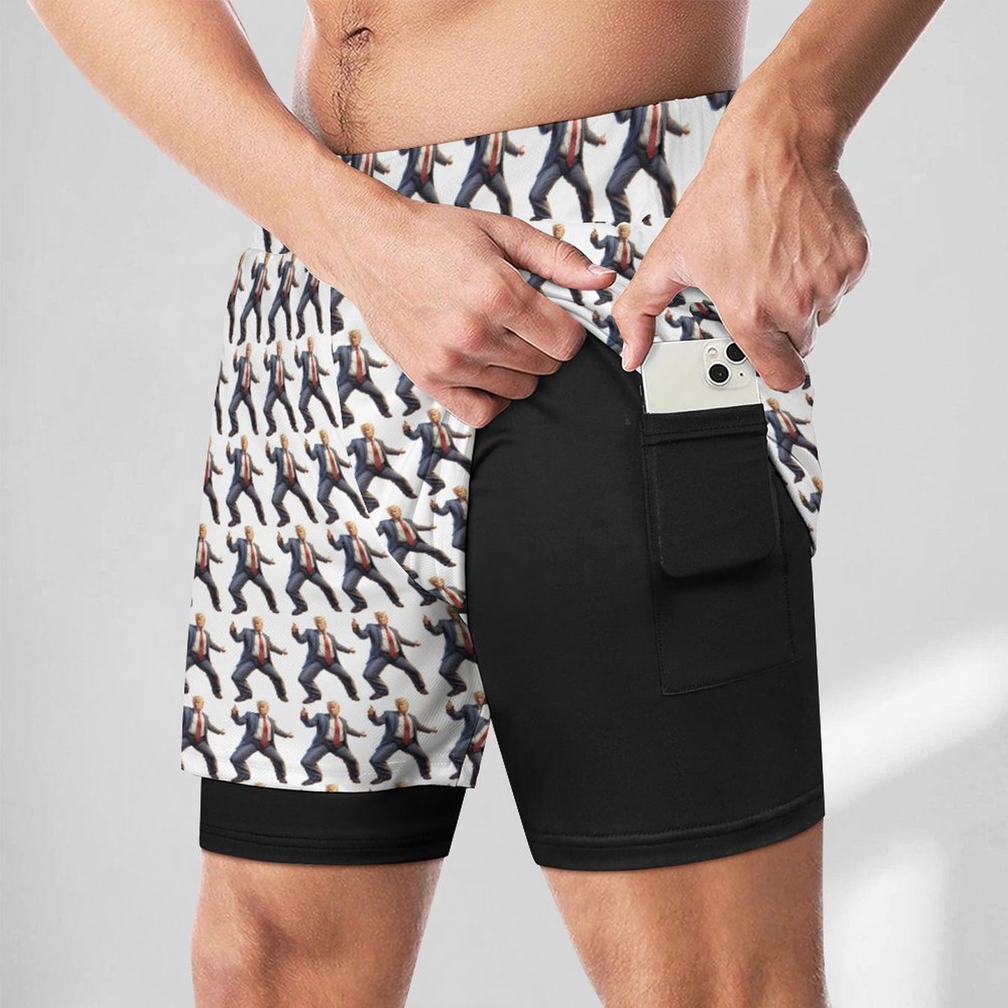 Donald Trump Designs Men Beach Shorts / Swim trunks with 4 Pockets