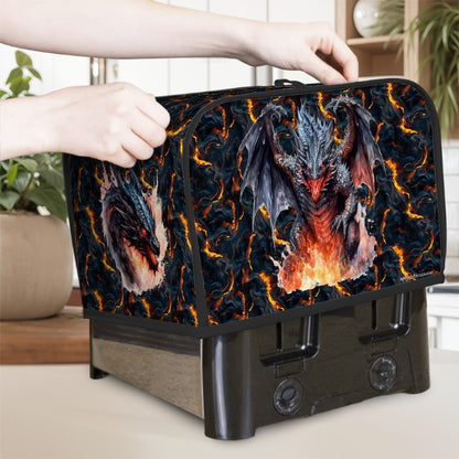 Fire Dragon on Lava, 2 Slice Toaster Cover
