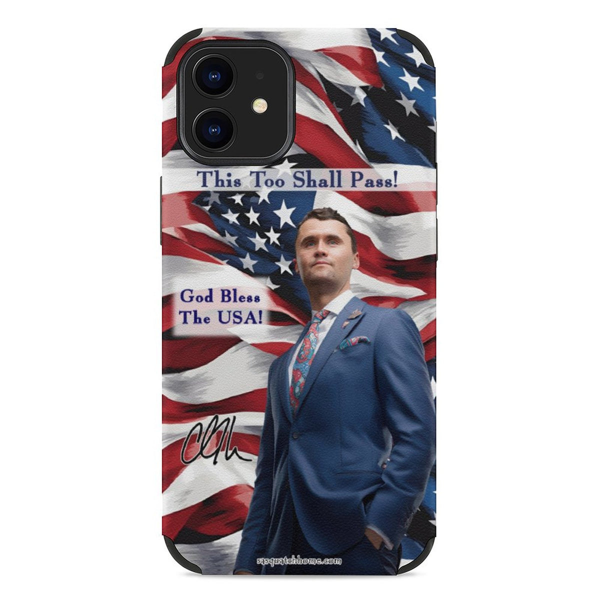 Charlie Kirk Memorial, Microfiber Phone Cases iPhone 12