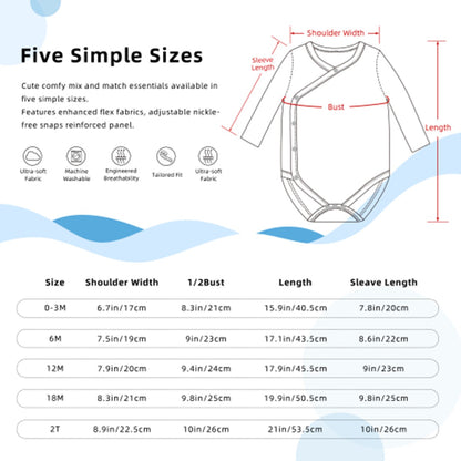 Long Sleeved Baby Onesies 18 DESIGNS- Mythical Creatures, Military +