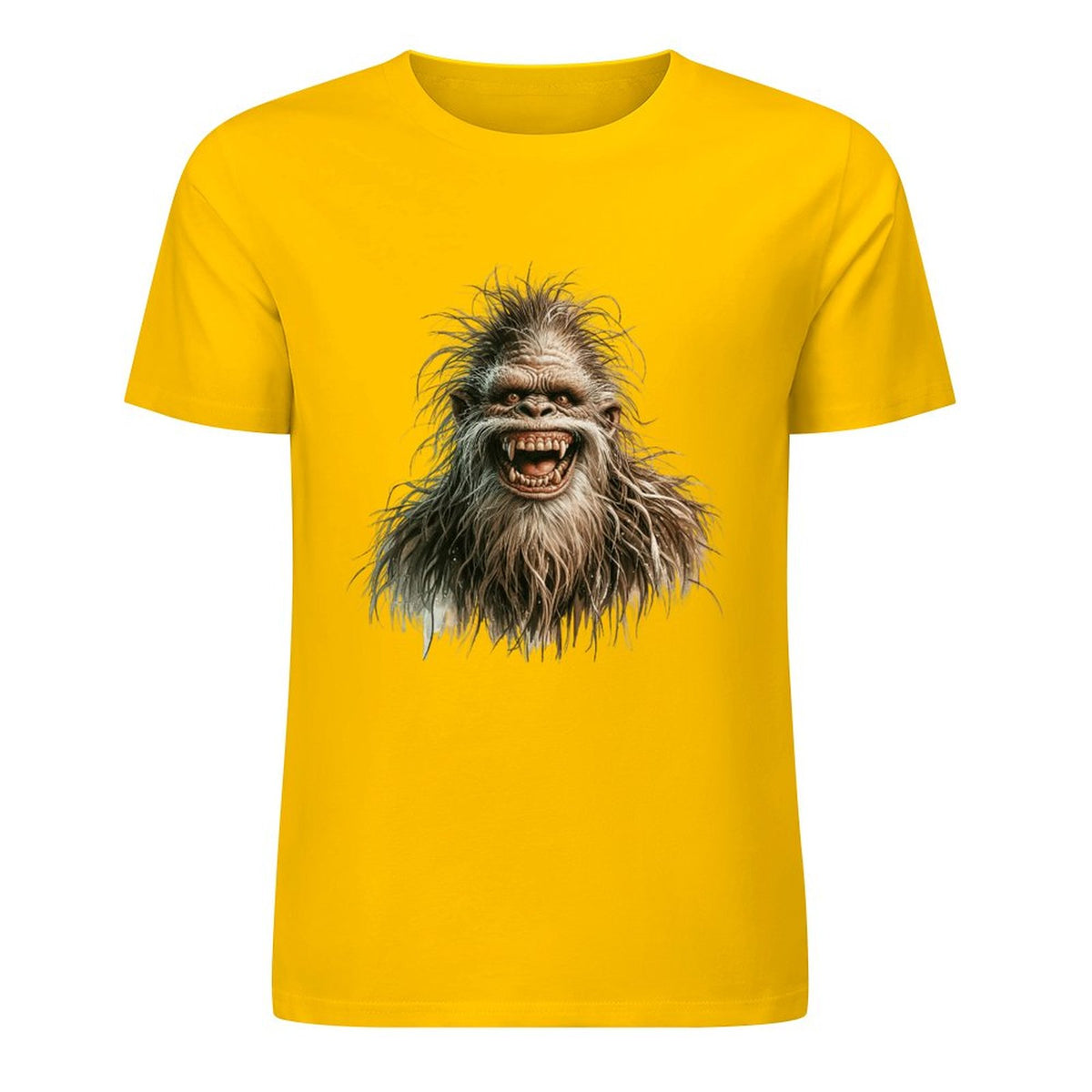 Bigfoot - Sasquatch Silly Short Sleeve Cotton T-Shirt