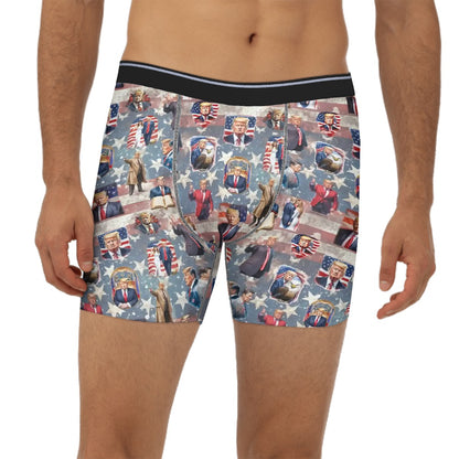 20 Donald Trump Designs, MAGA, Men’s Silk Briefs Underwear