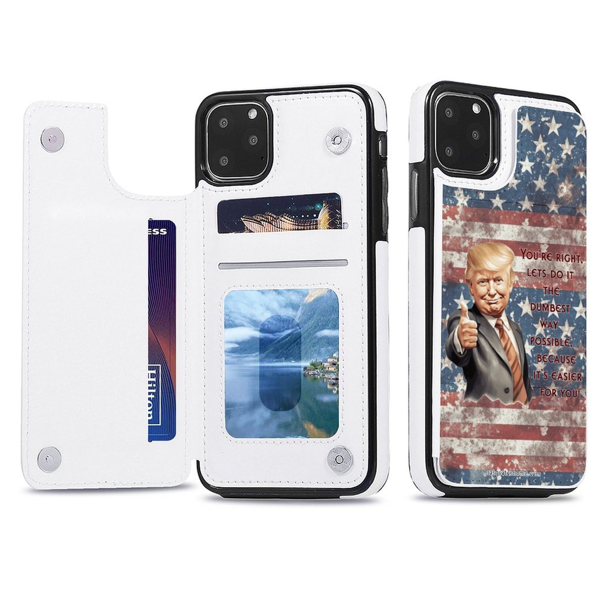 Donald Trump Iphone 11 Pro Max Cell / Mobile phone wallet case