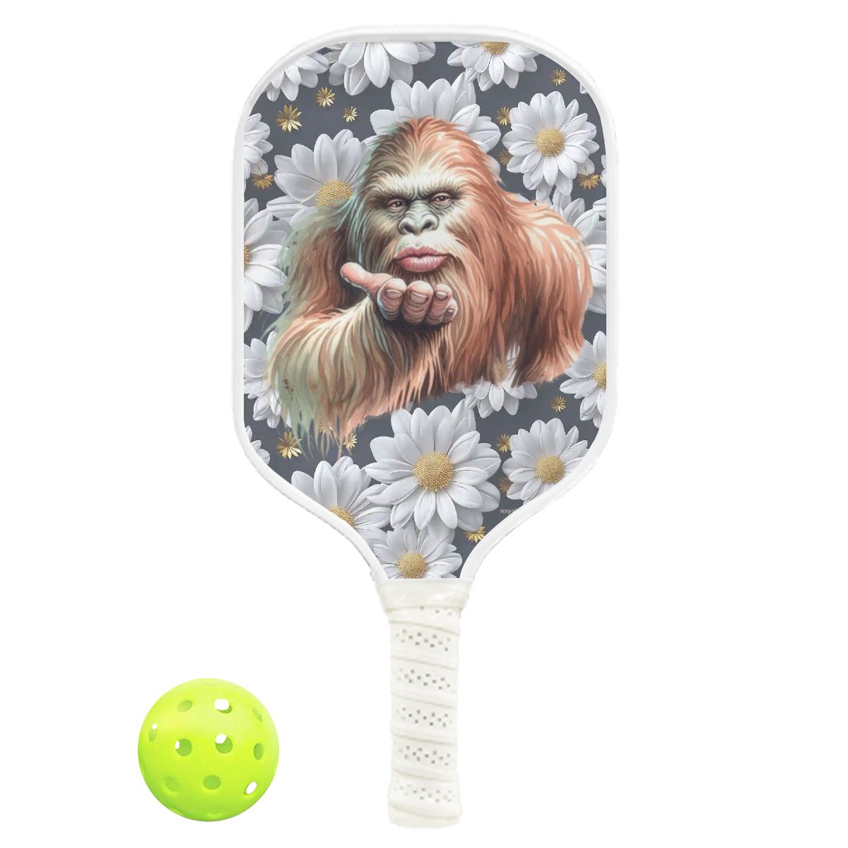 Bigfoot / Sasquatch Daisies 1 Pickleball Paddle-