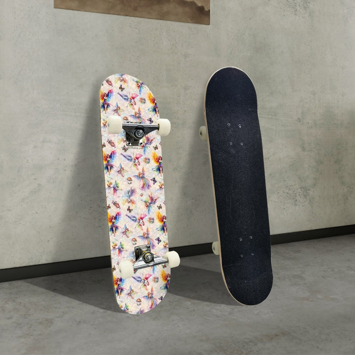 6 Fairy Designs, High Density 7 Layer Skateboard, Made In USA