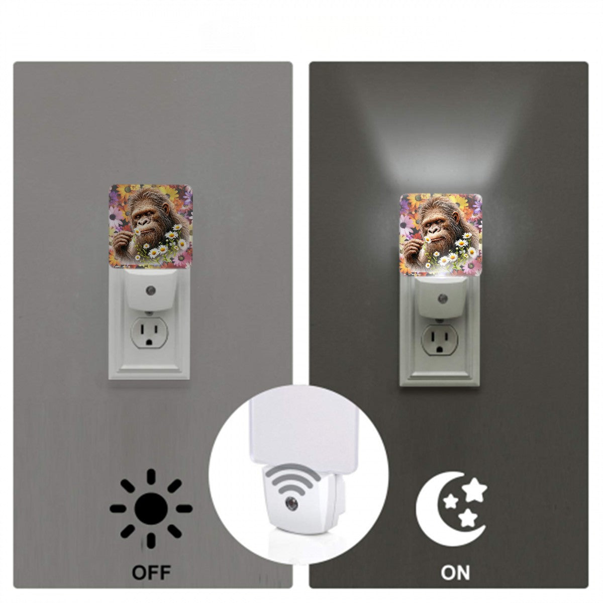 Peaceful Bigfoot / Sasquatch Night Lights