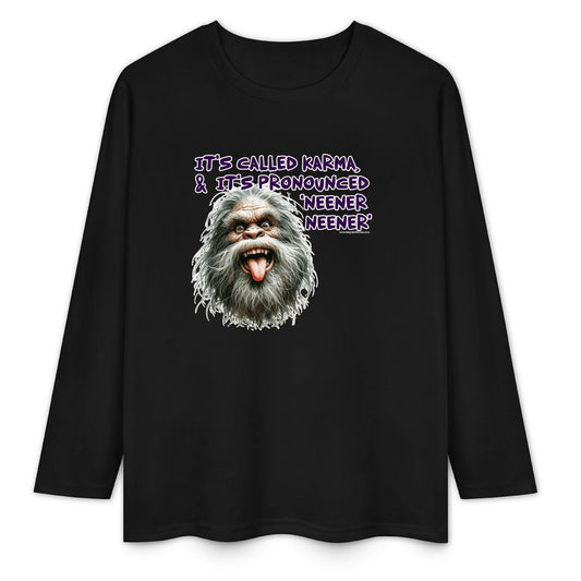 Bigfoot - Sasquatch Cotton Unisex Long Sleeve T-shirt