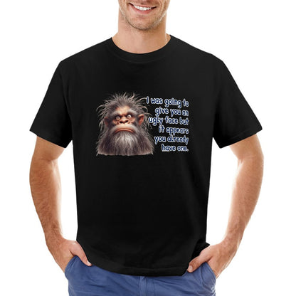 "I was going to give you..." Short Sleeve Cotton T-shirt Men