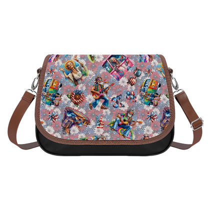 8 Patriot Designs, Leather Shoulder Bag / Purse