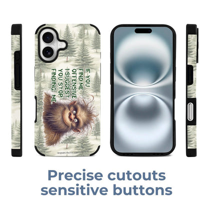 Bigfoot / Sasquatch "If you find me..", Microfiber iPhone 16 Cases