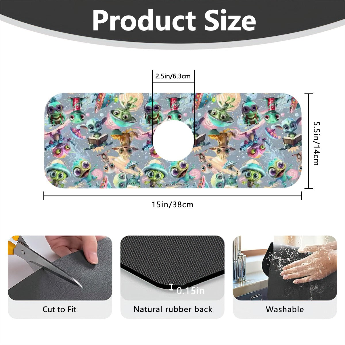 6 Alien Designs, Faucet Mat