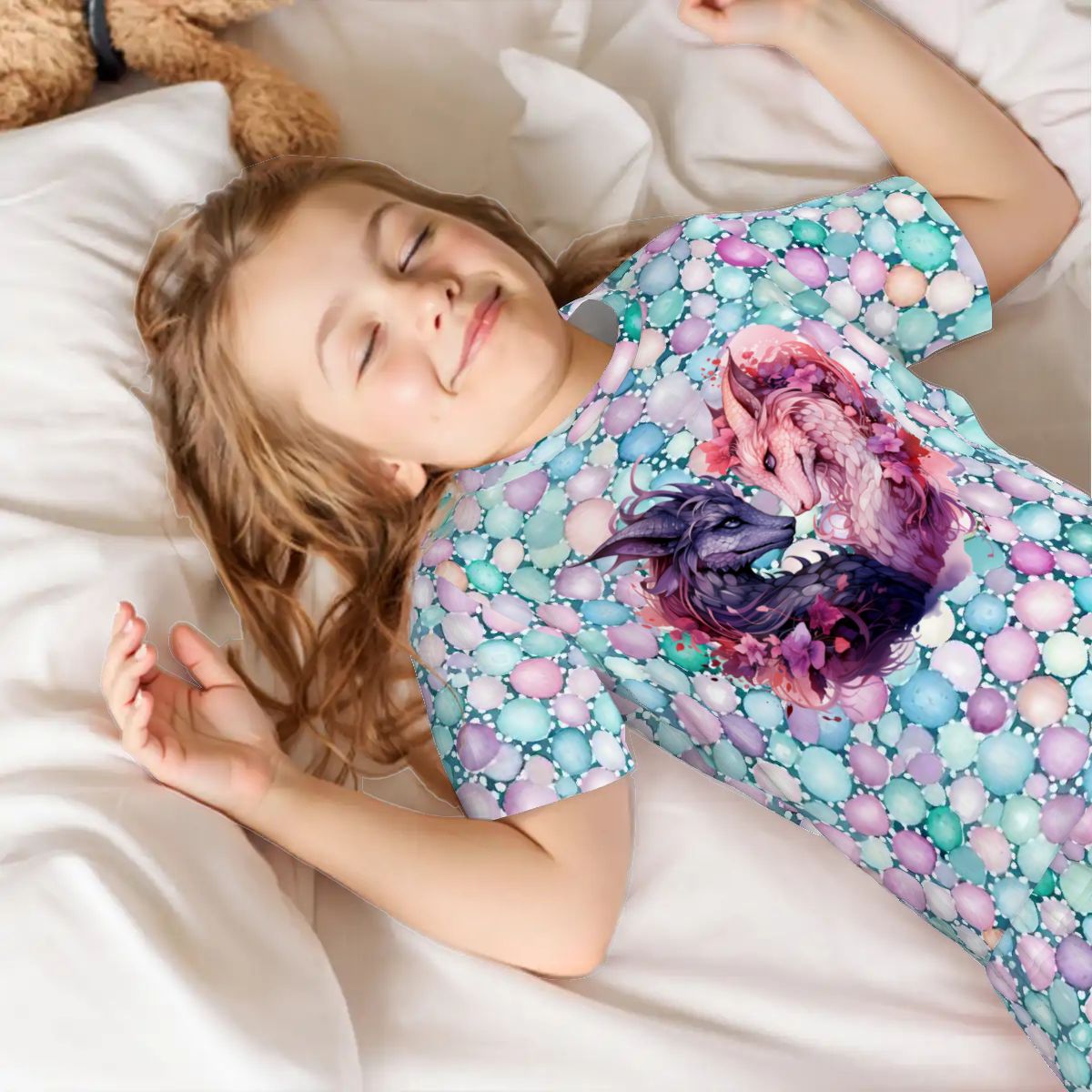 Dragon Love, Children’s 2 Piece Short Pajama Set