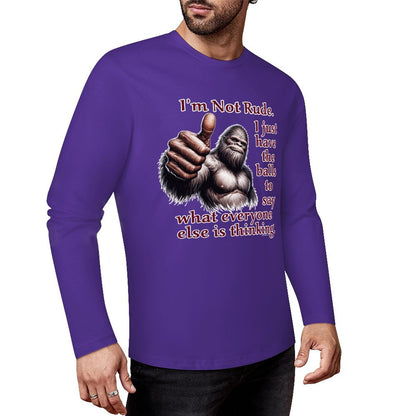 Bigfoot - Sasquatch Cotton Unisex Long Sleeve T-shirt