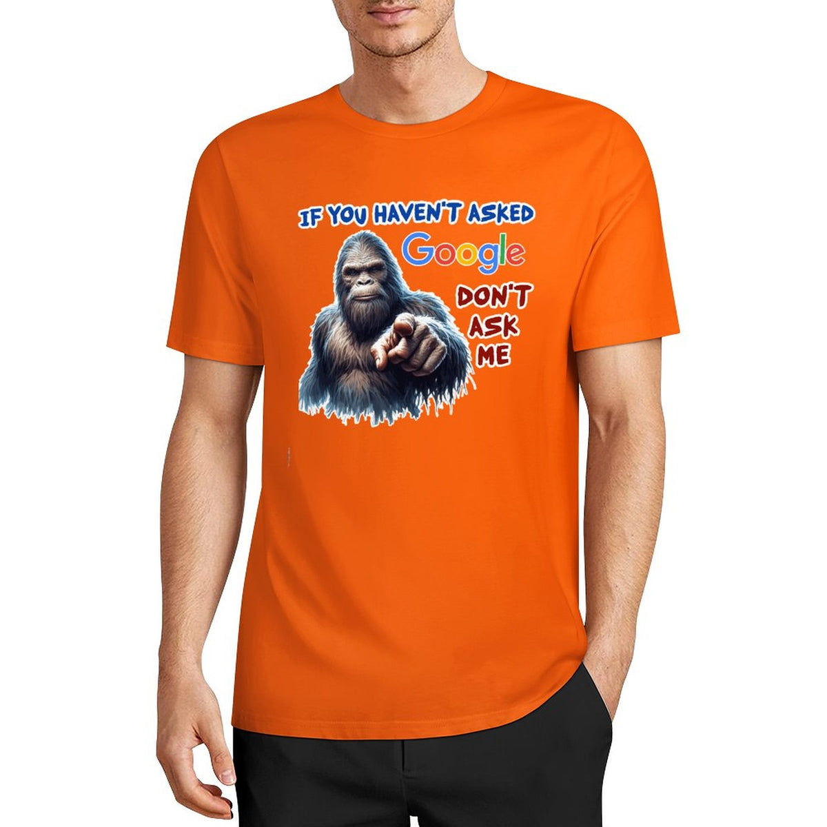DTF 160gsm Cotton Men's Short Sleeve T-shirt (Front Printing)