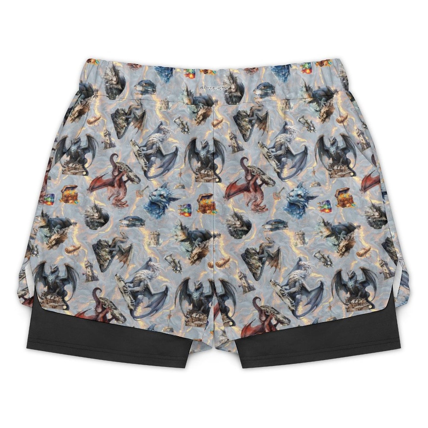 Misc Awesome Design Men Beach Shorts with 4 Pockets