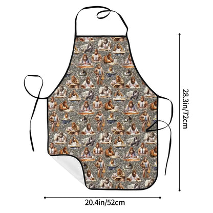 Sasquatch Bigfoot Designs, Polyester Apron with Pockets