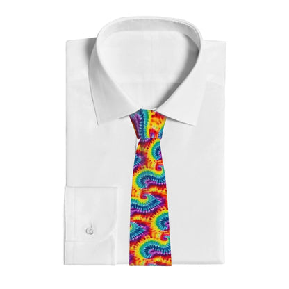 Rainbow Tie Dye, Silky Polyester Dapper Neck Tie