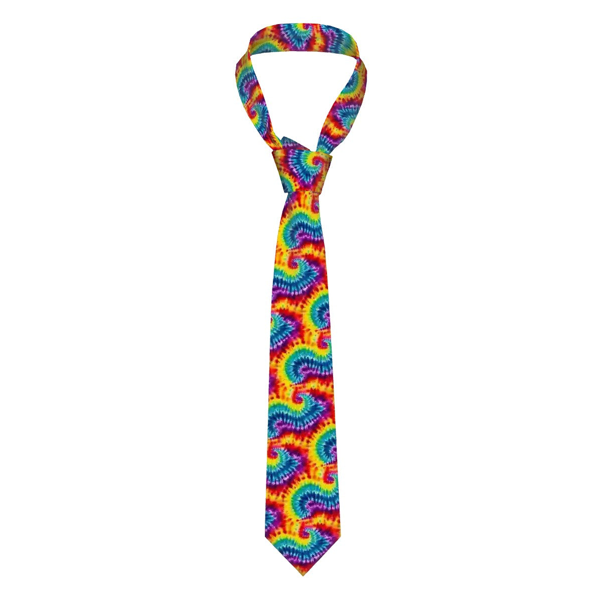 Rainbow Tie Dye, Silky Polyester Dapper Neck Tie