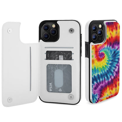 iPhone 12 Series Cell / Mobile phone Flip wallet case - 19 Tie Dye Designs
