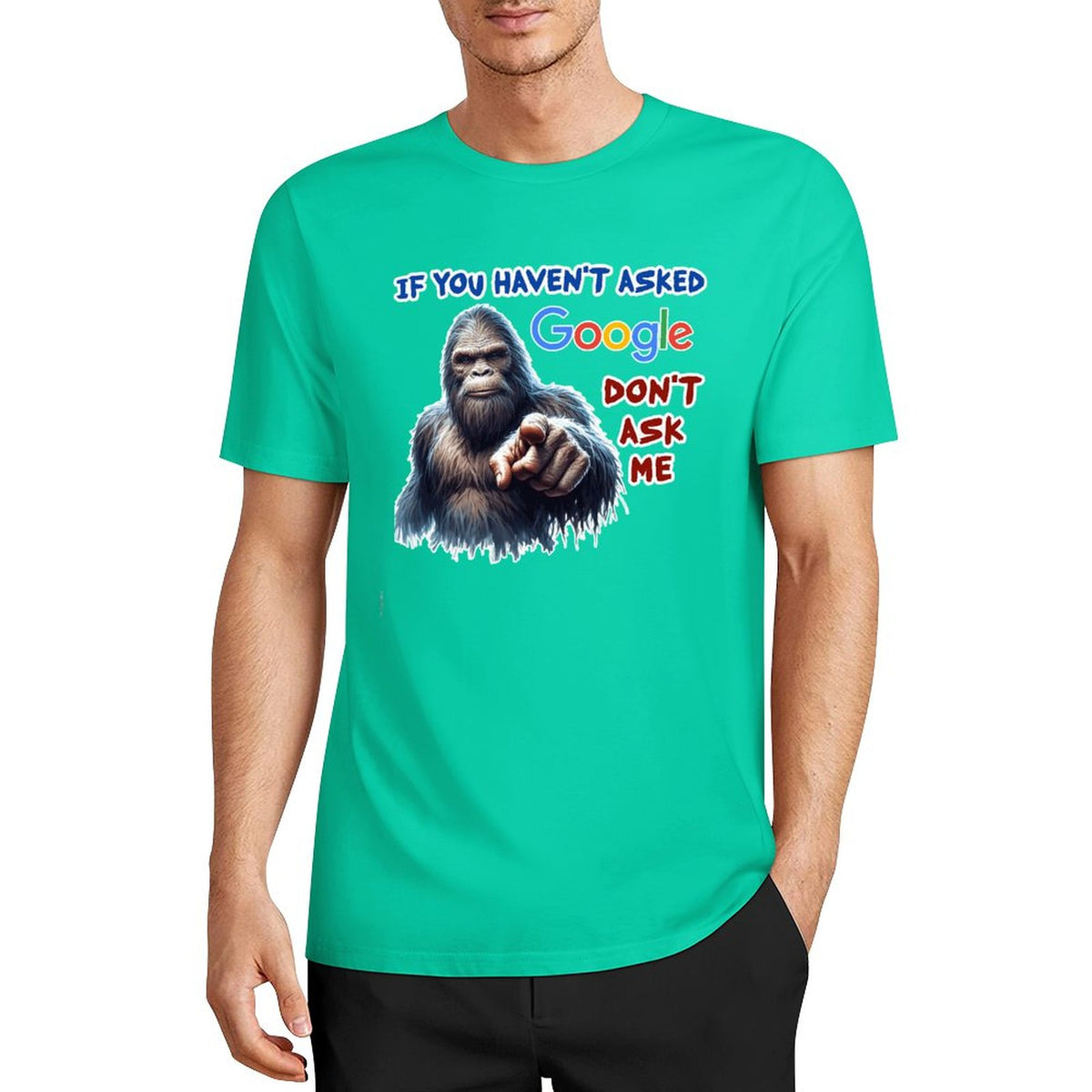 DTF 160gsm Cotton Men's Short Sleeve T-shirt (Front Printing)