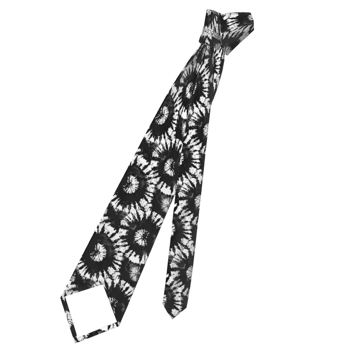 Black Tie Dye, Silky Polyester Dapper Neck Tie